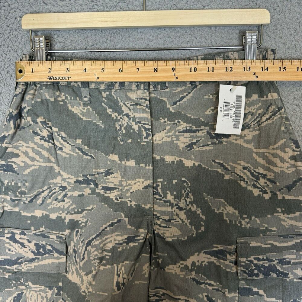 US Air Force Pants Womens 12R Green Camouflage Cargo Military Official - Picture 6 of 10